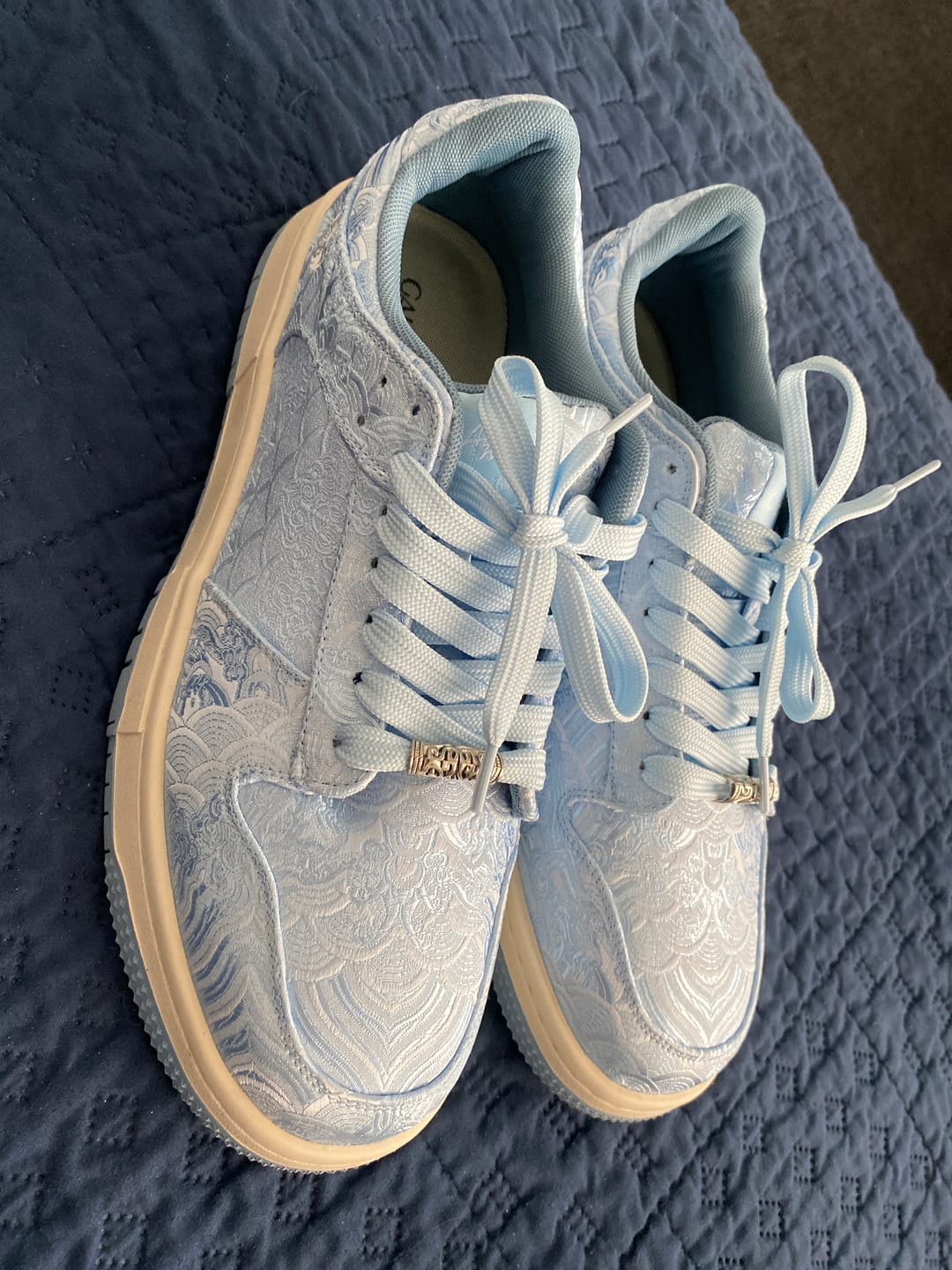 Customer photo review of Nihonga inspired Silk Sneakers