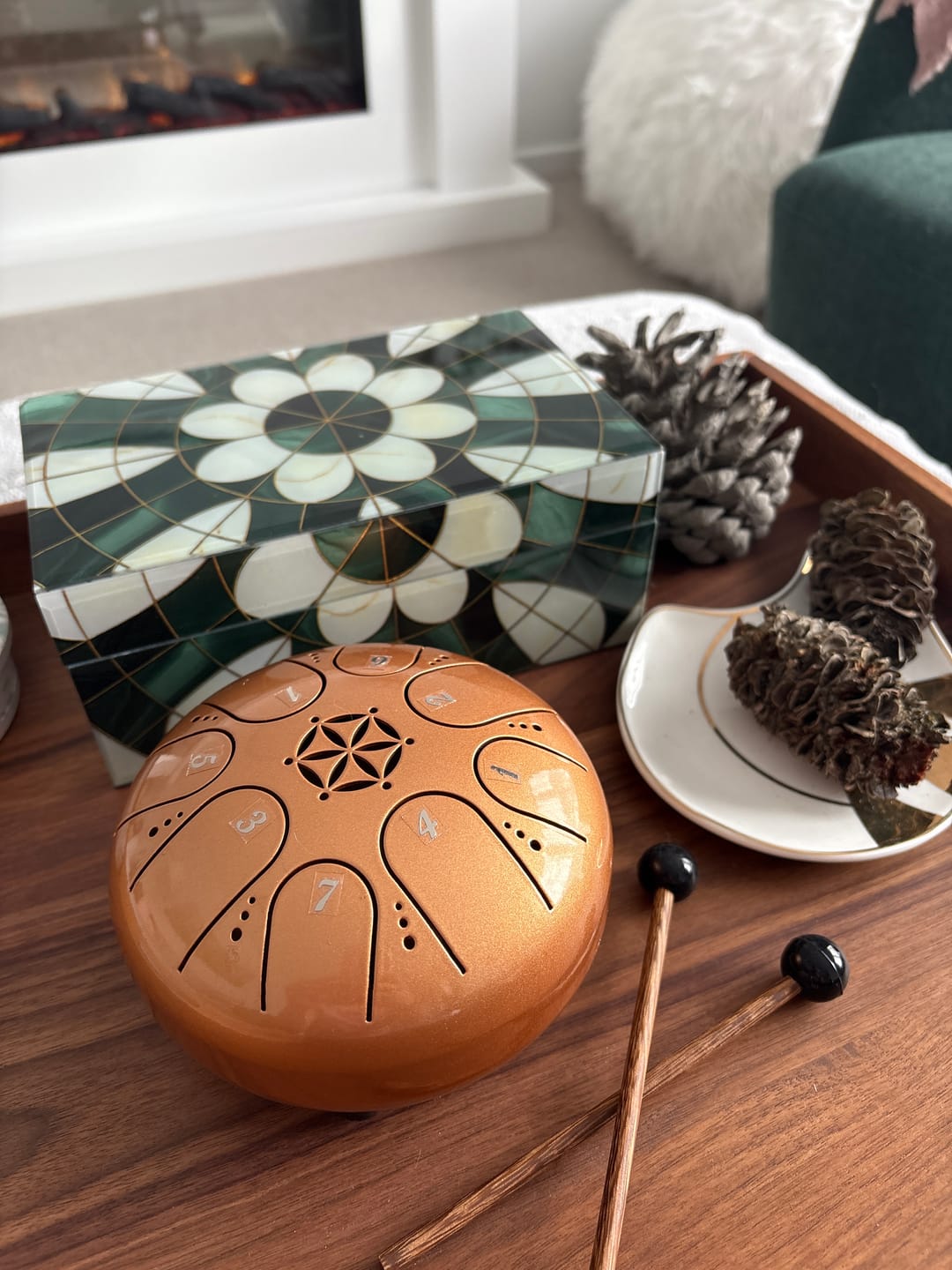 Customer photo review of Hluru Tongue Drum Premium 5" 8-Note C Major w/bag
