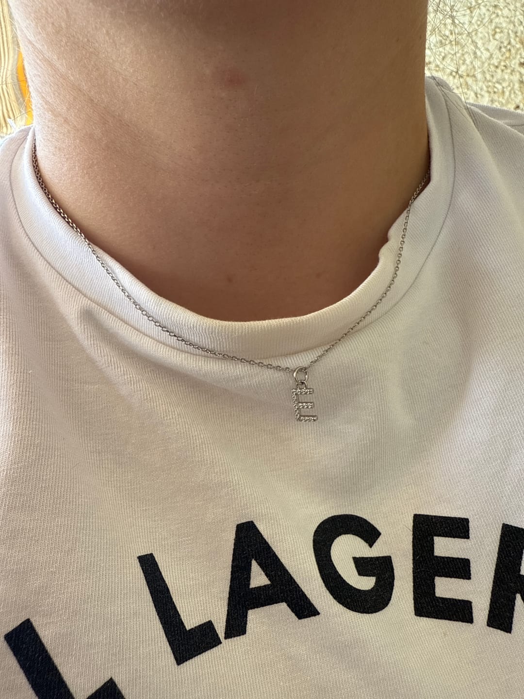 Customer photo review of Collar Little Inicial