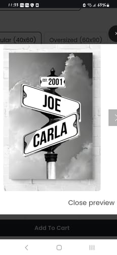 Customer photo review of COUPLES DATE OF LOVE by Cstm Canvas