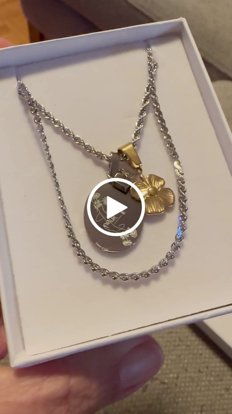 Customer video review of FOREVER Affirmation Necklace (SILVER ONLY WITH 3 CHAINS BUNDLE)