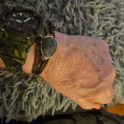 Customer photo review of Labradorite Boho Long Bracelet Matching String Labradorite Stone Bracelet