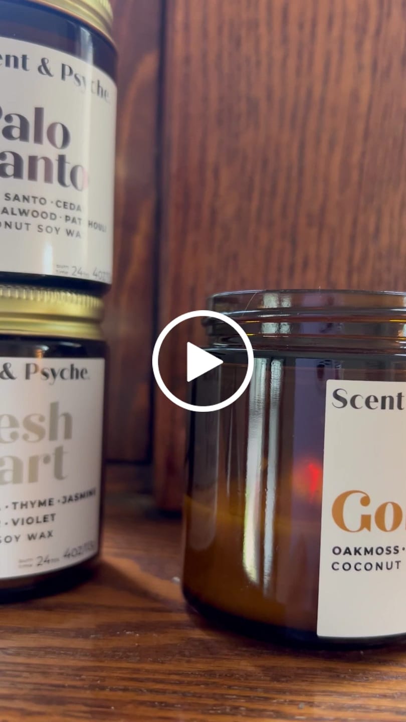 Customer video review of Golden Scented Candle   - 4oz Amber Jar
