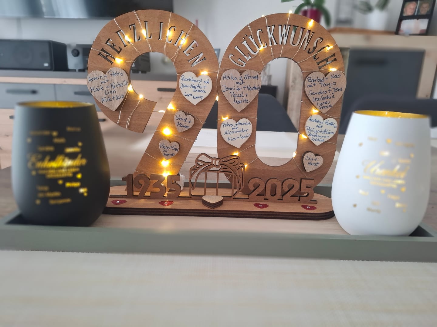 Customer photo review of Meine Enkelkinder - Großeltern-Windlicht