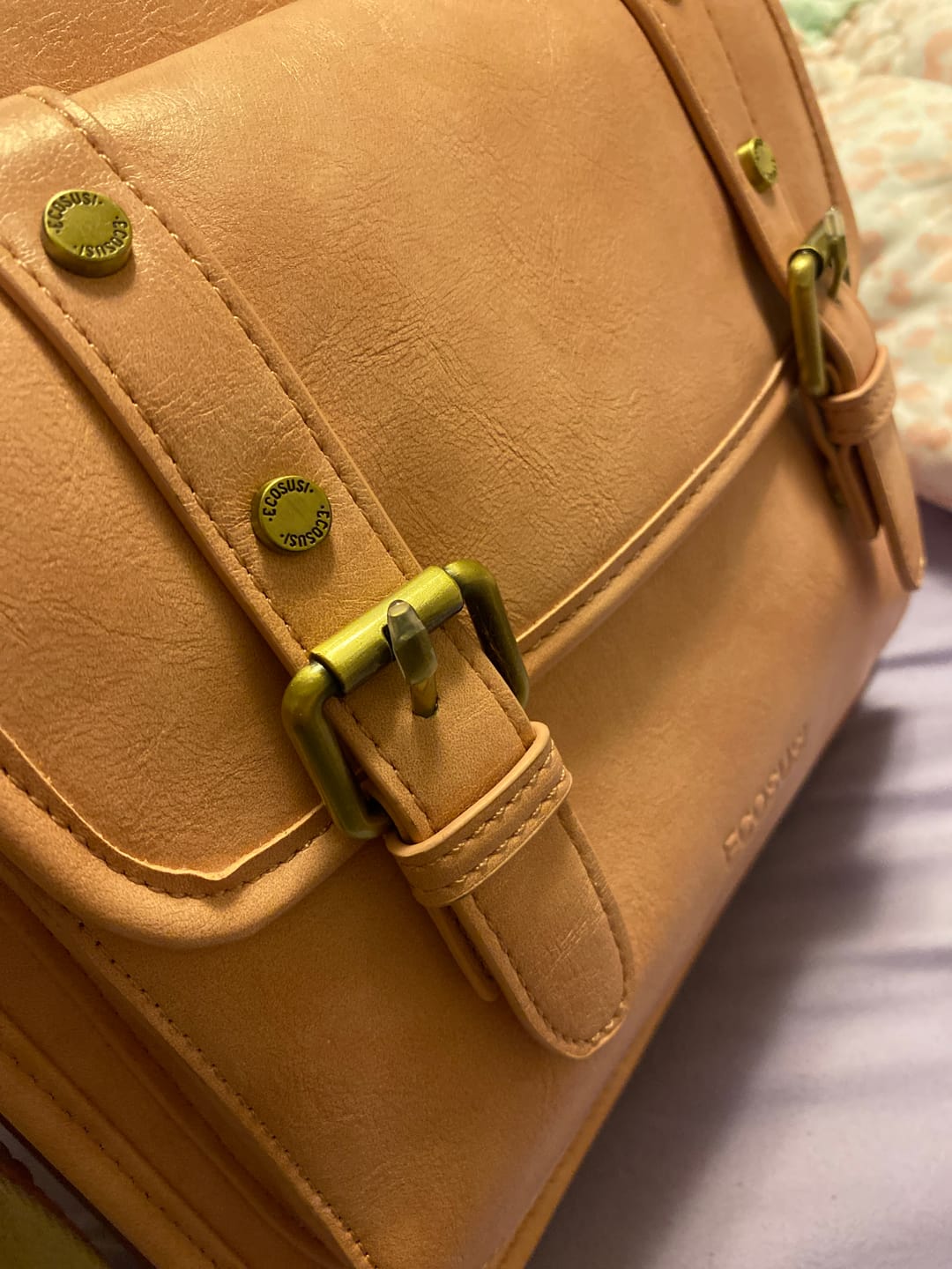 Customer photo review of Sophie Vegan Leather Everyday Crossbody Bag