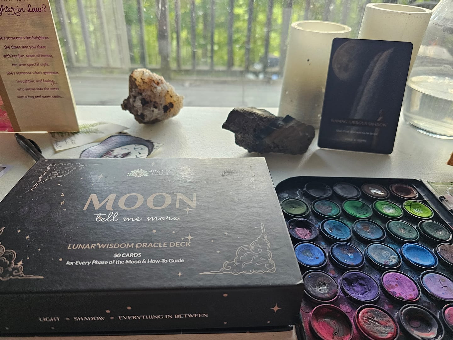 Customer photo review of Moon Oracle Deck: A Lunar Tool for Real Life