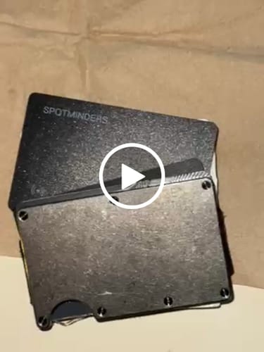 Customer video review of SPOTMINDERS. Tracking card