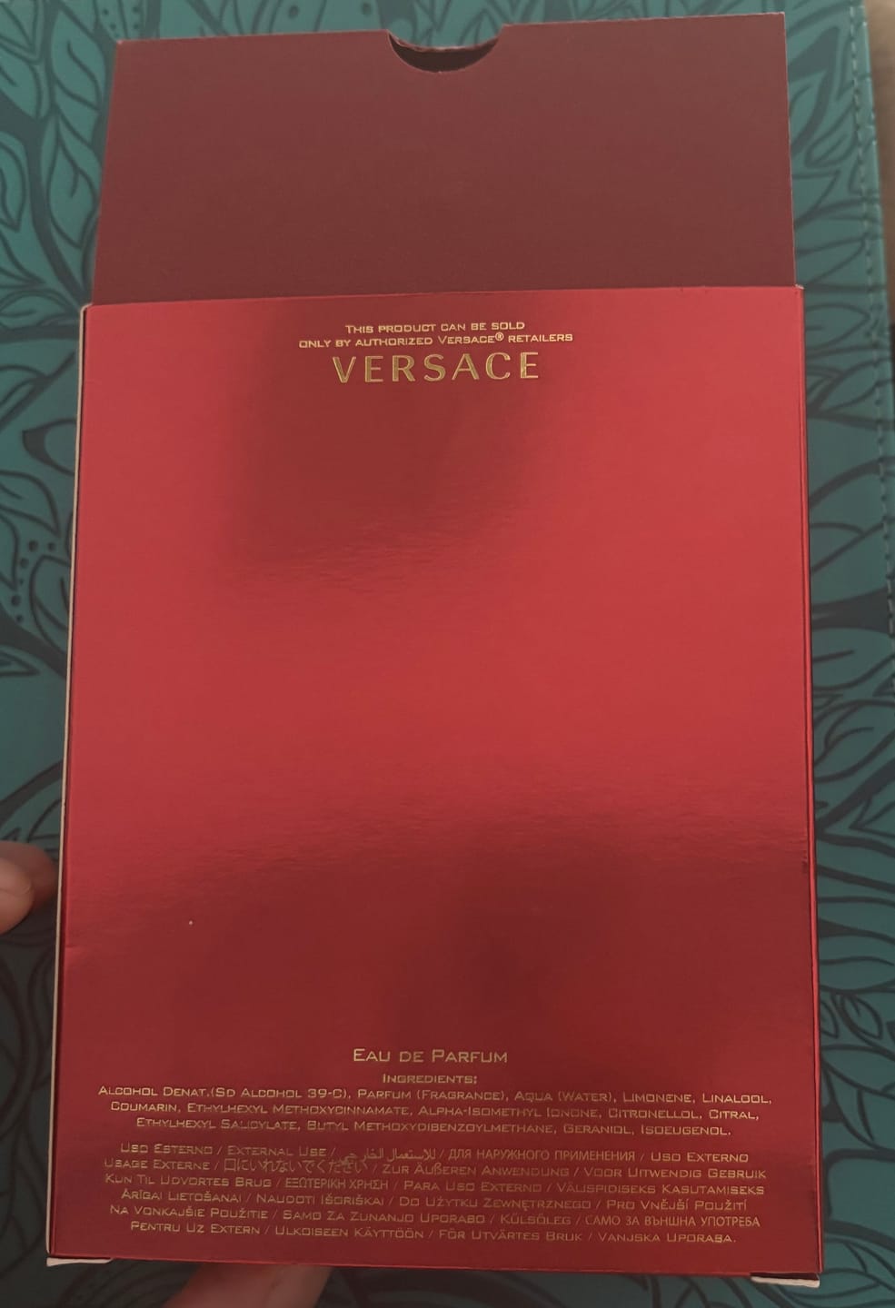 Customer photo review of Perfume Versace Eros Flame 200ml EDP