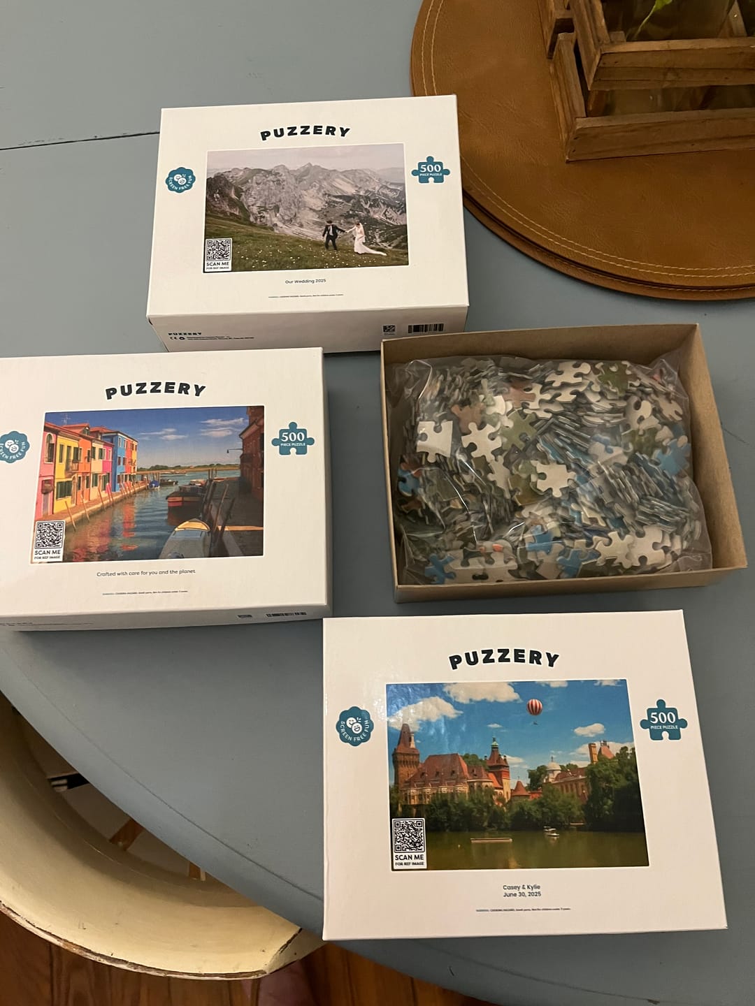 Customer photo review of Custom jigsaw puzzle