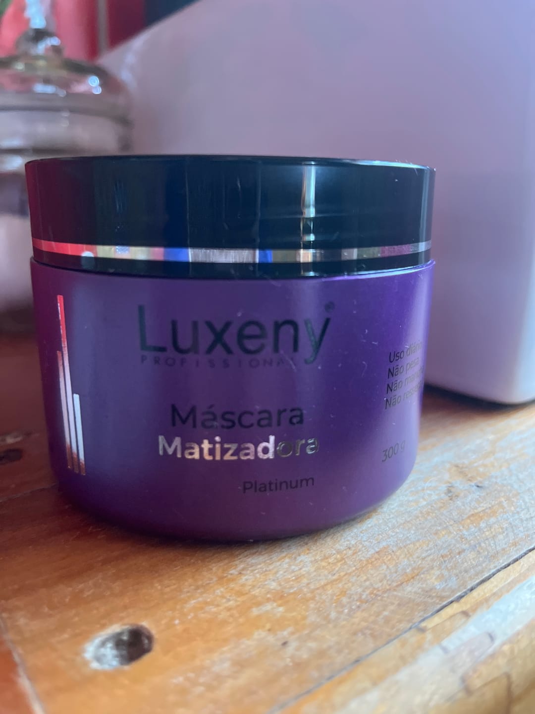 Customer photo review of Mascarilla Matizadora Platinum 300 g