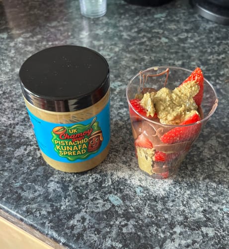 Customer photo review of Pistachio Kunafa Spread