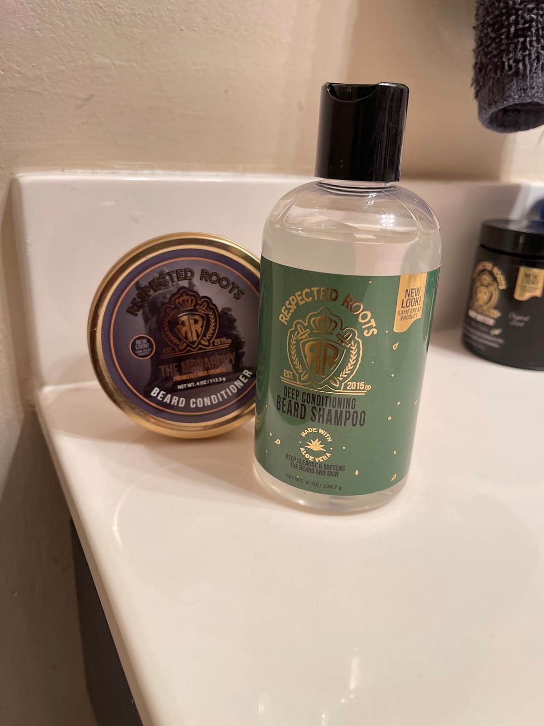 Customer photo review of Beard Shampoo + The Monarchy Beard Conditioner Combo
