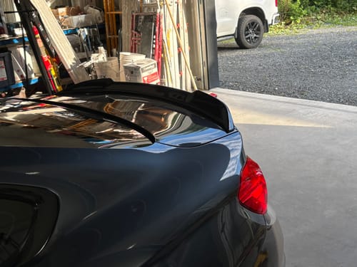 Customer photo review of F82 M4 Carbon Fiber CS Style Spoiler