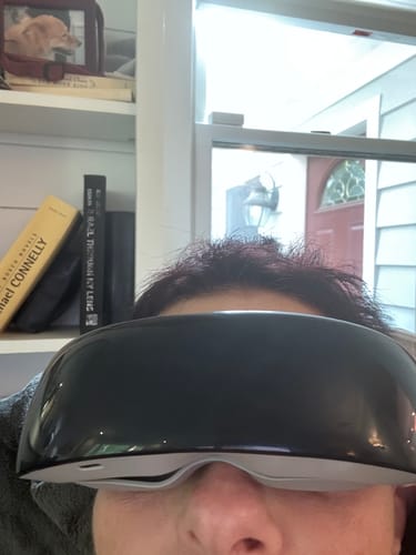 Customer photo review of Steam Therapy Goggles