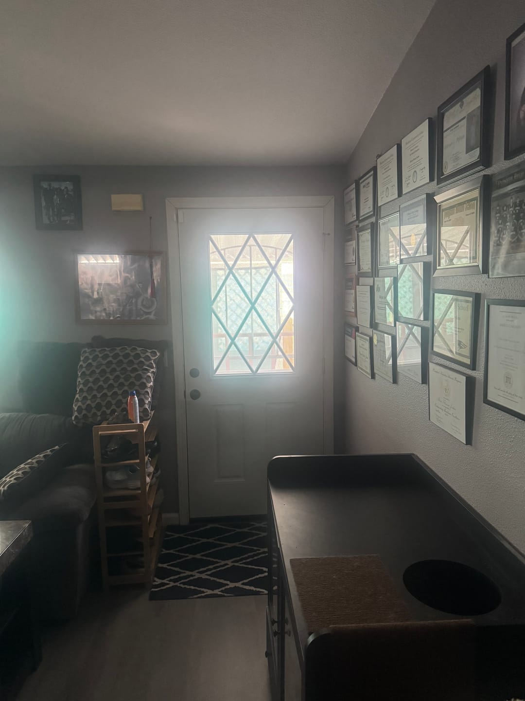 Customer photo review of Clear Diamond Grid Glass and Frame Kit (Half Lite)