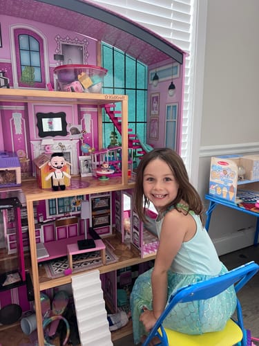 Customer photo review of Dolly® Personalized Crochet Doll with Photo Card