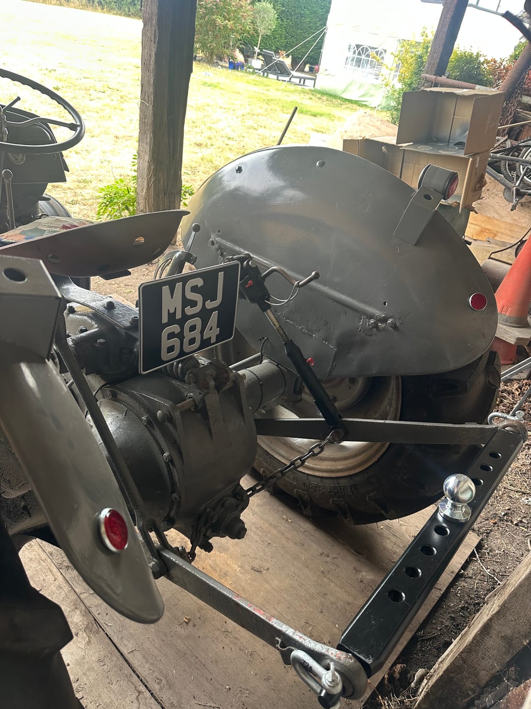 Customer photo review of Classic Land Rover Style Square Number Plate - 11 x 8 inches