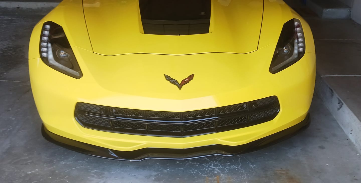 Customer photo review of Corvette C7 Stingray EOS Preformance Package Front Splitter