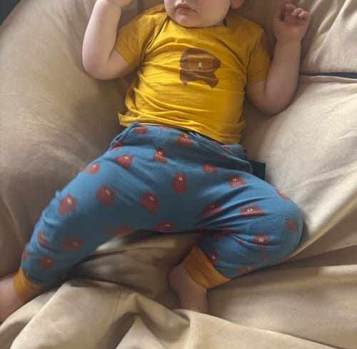 Customer photo review of Teddy Bears Organic Comfy Joggers