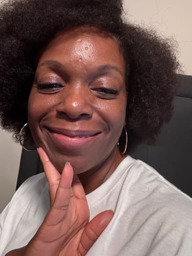 Customer photo review of Outre The Daily Wig 100% Human Hair Lace Wig - NATURAL AFRO