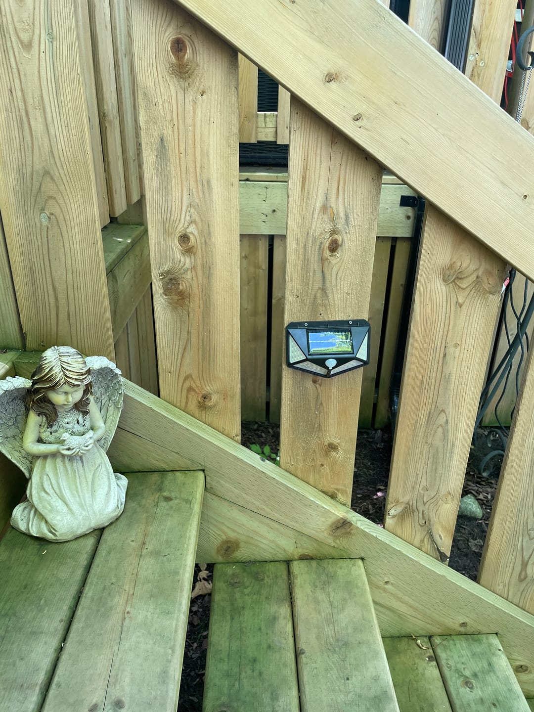 Customer photo review of BigM Super Bright 136 LED Solar Security Light with Motion Sensor