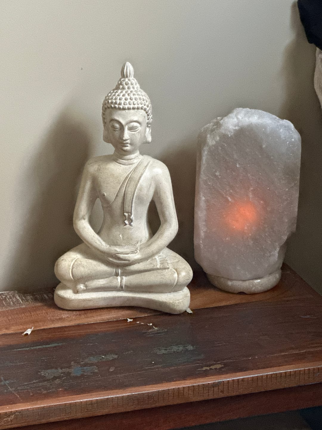 Customer photo review of SALT LAMP Crystal Natural Marble Base 2-3kg