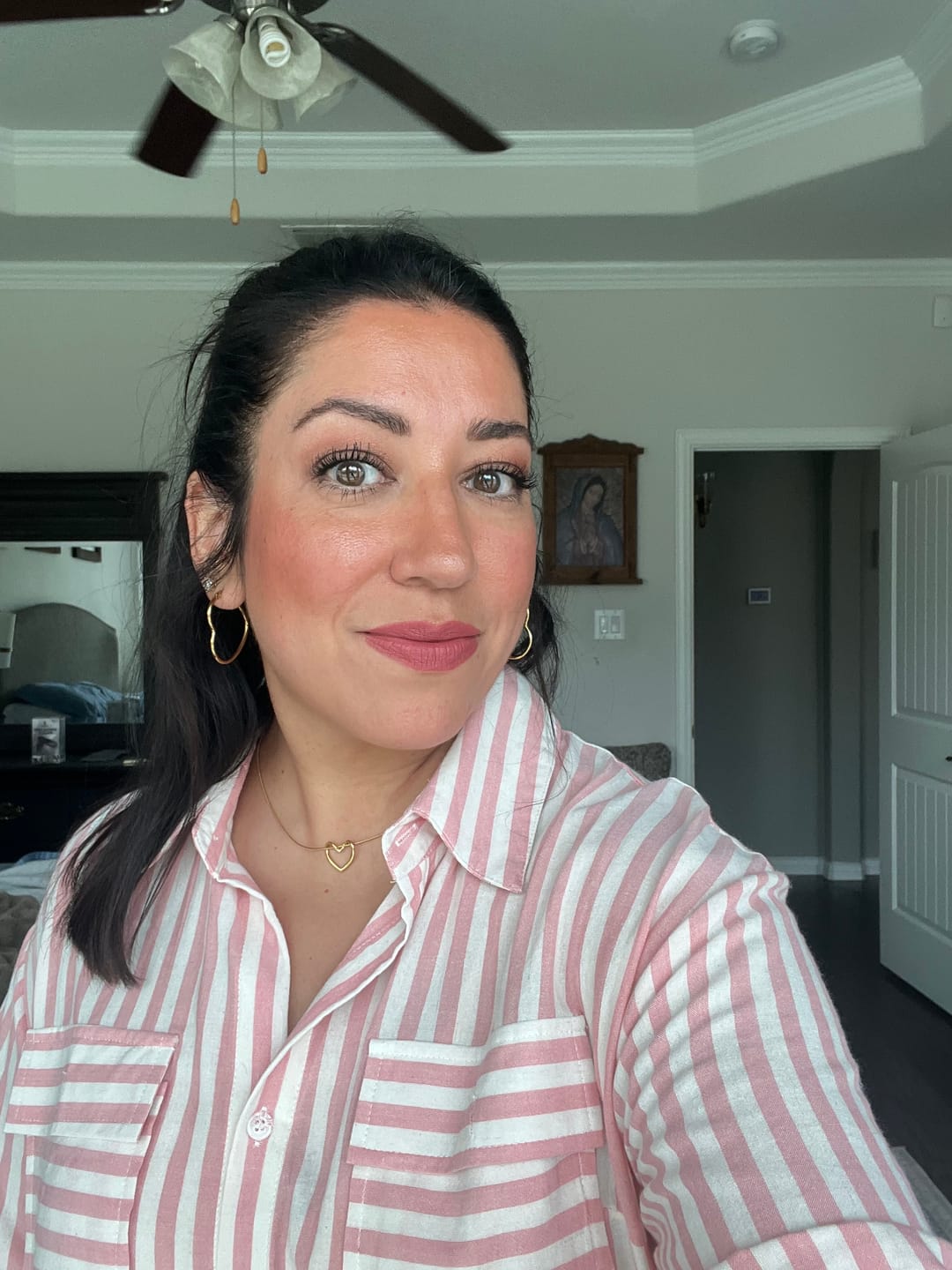 Customer photo review of Evangeline necklace