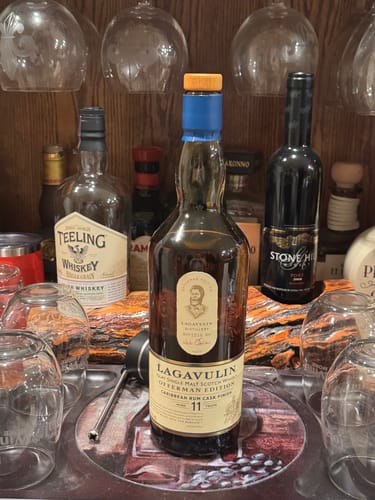 Customer photo review of Lagavulin Offerman 11 Year Caribbean Rum Cask Finish Scotch Whiskey (2024 Release)
