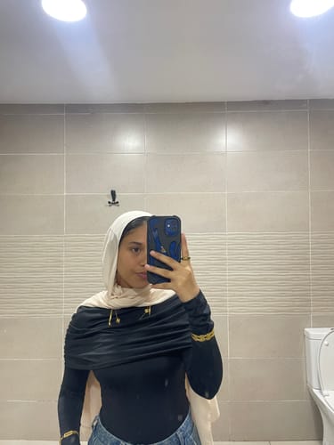 Customer photo review of Long Sleeve Off Shoulder Top