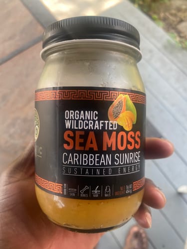 Customer photo review of Caribbean Sunrise Sea Moss Gel