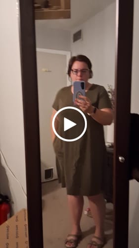 Customer video review of Georgie Dress • Final Sale Deals! - Olive Leaf