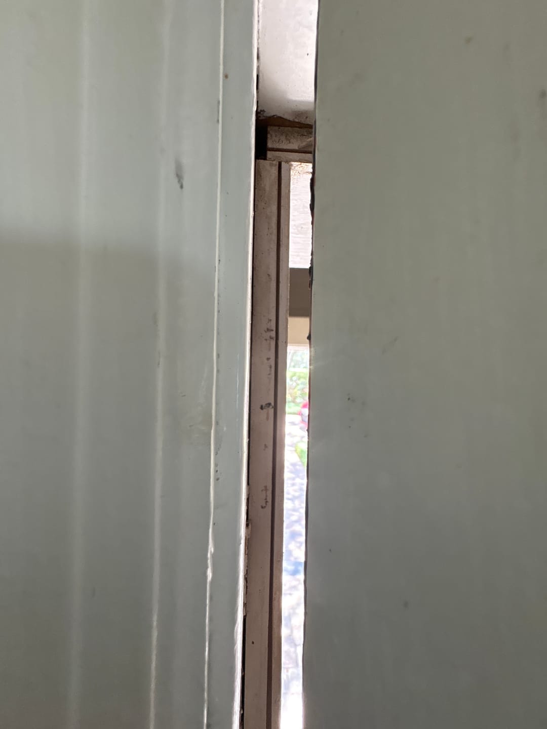 Customer photo review of 97" Extra Long High Reach Compression Weatherstrip (1 piece)