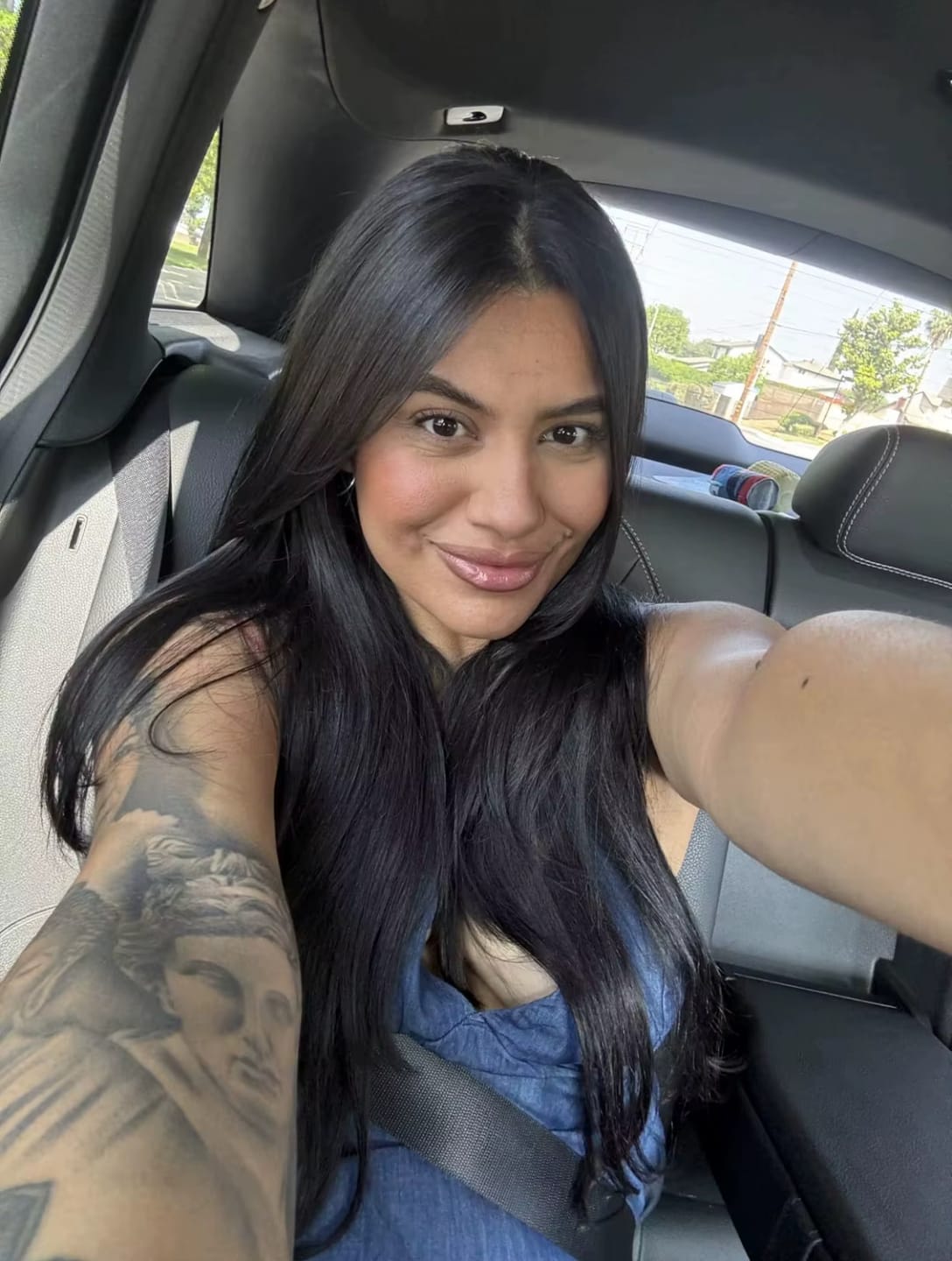 Customer photo review of Cortina 5 Clips 66 cm de Largo Cabello VIRGEN ©️100% Natural 100 gr