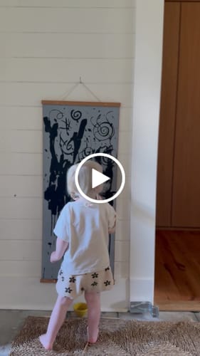 Customer video review of Magic Canvas & Brush Set: Paint with just water!