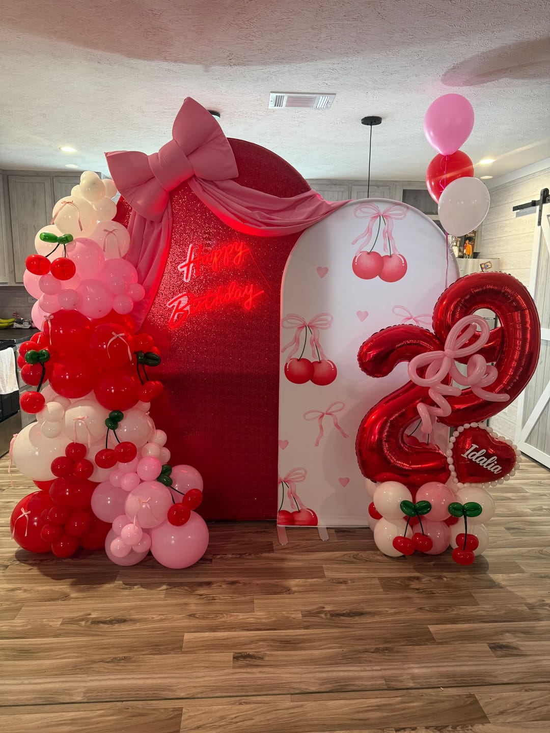 Customer photo review of Aluminum Alloy Chiara Arch Backdrop Wall Stand And Cover Set For Baby Shower Birthday Wedding Party Decoration