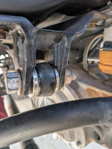 Customer photo review of SPE Motorsport 2005-2024 6.7L Powerstroke Track Bar Bushing & Removal Tool Kit