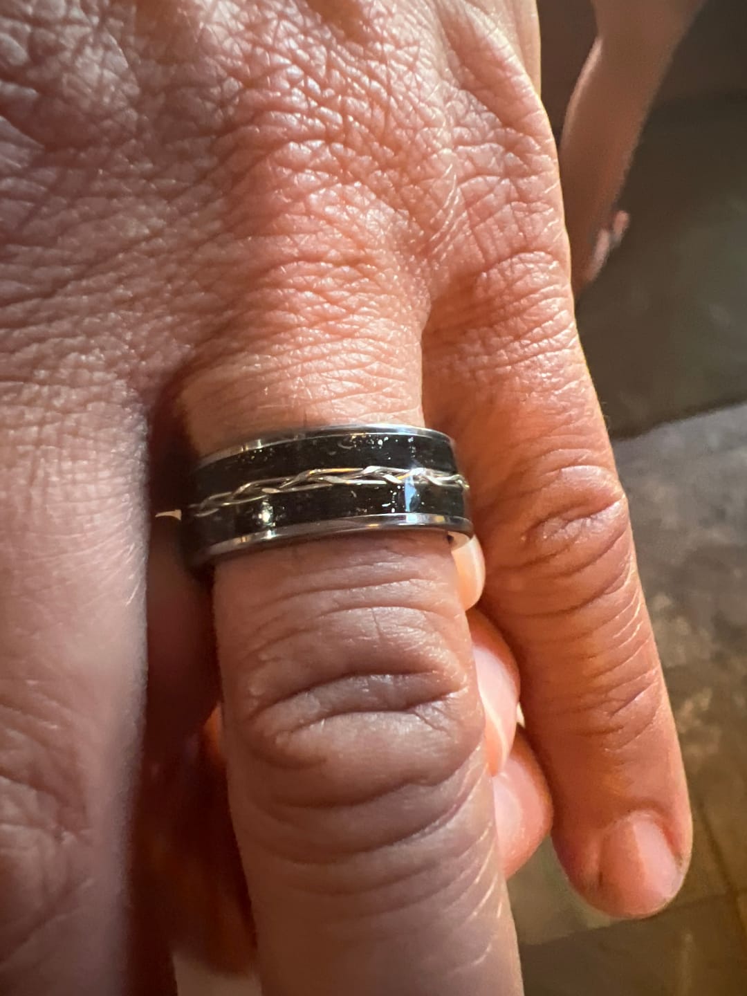 Customer photo review of viking ring men, viking wedding ring, celtic ring, wedding celtic ring, celtic engagement ring, celtic wedding ring, celtic knot ring