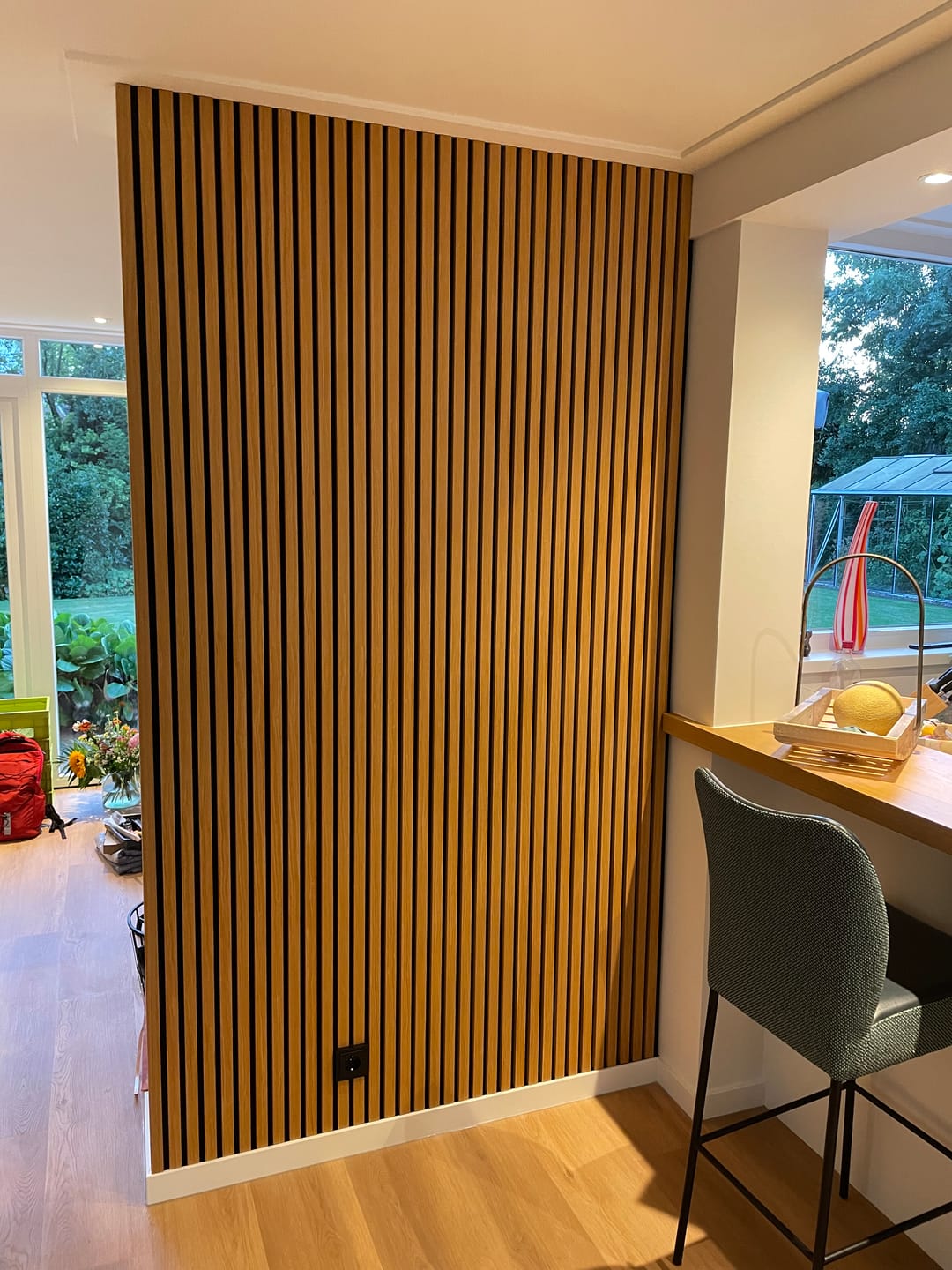 Customer photo review of AkuPanel Eindlat Rustiek Eiken Hout 240cm Afwerklijst