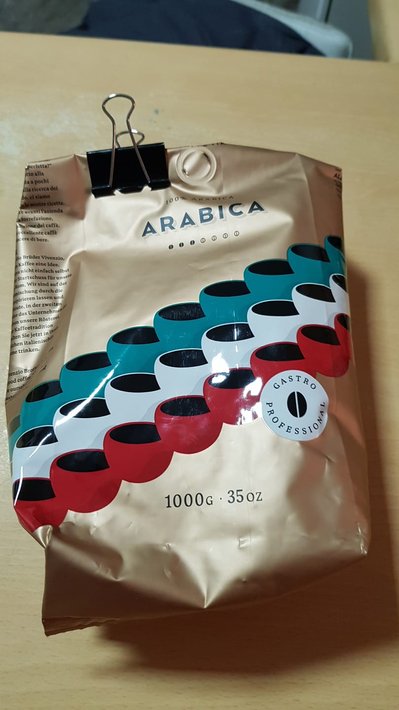 Customer photo review of Occaffe Grano Descafeinado Professional 1kg