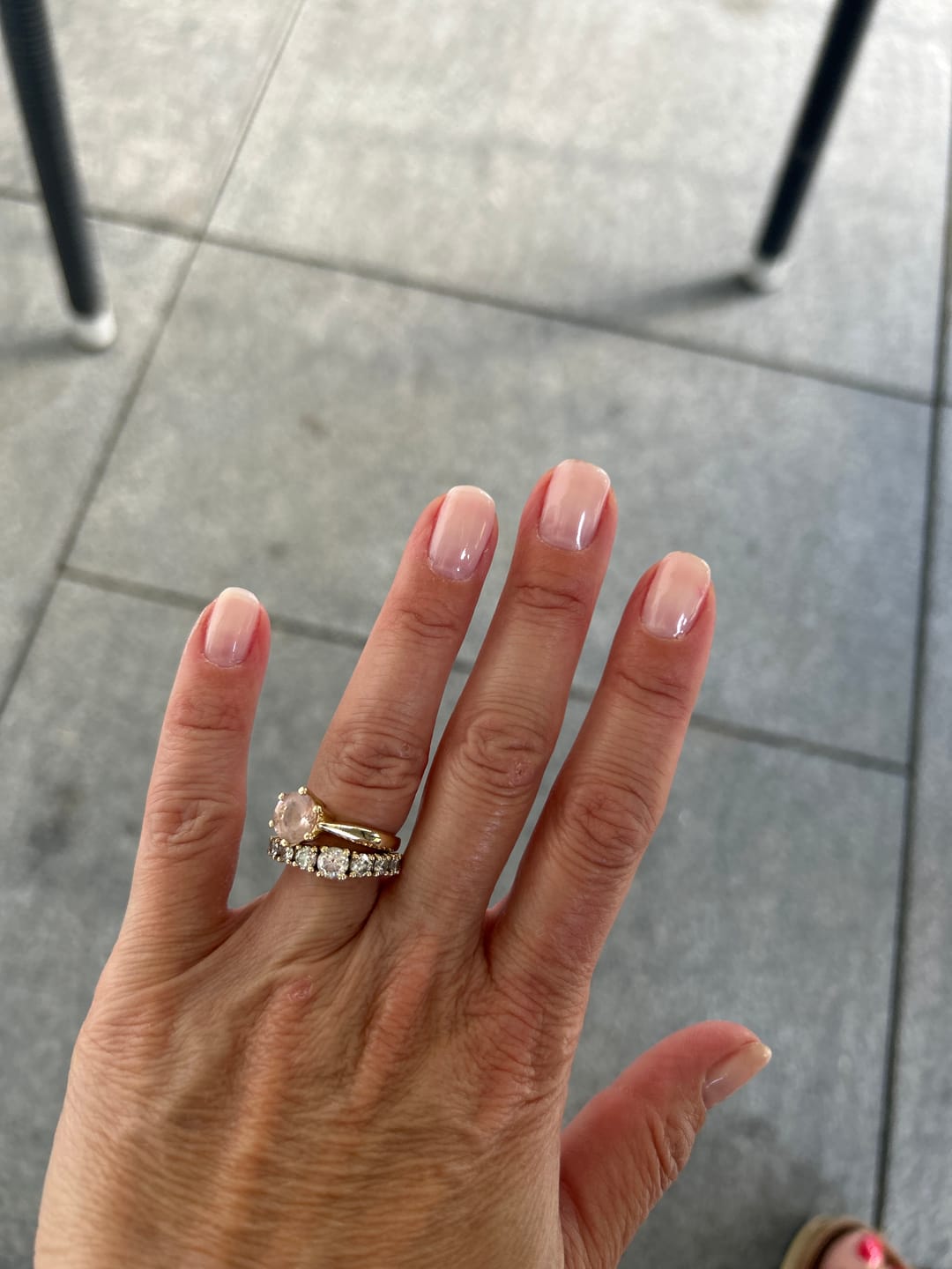 Customer photo review of Gellak Top Coat Didier Lab No Wipe Milky Pink