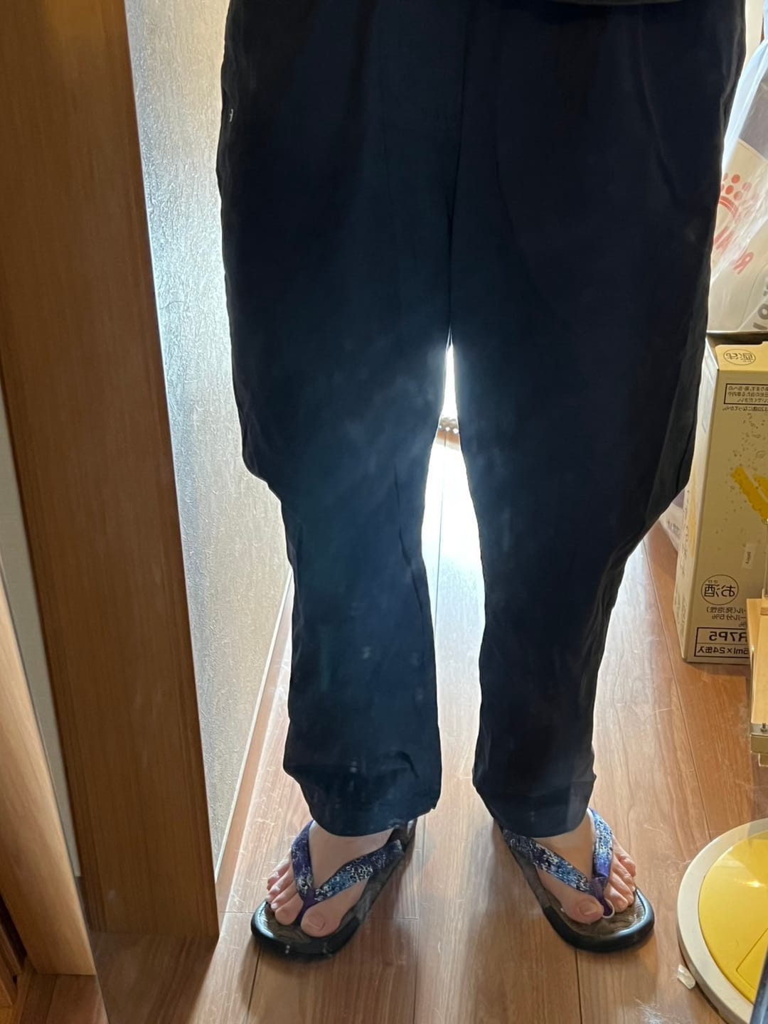 Customer photo review of レトロゆったりカジュアルイージーパンツ