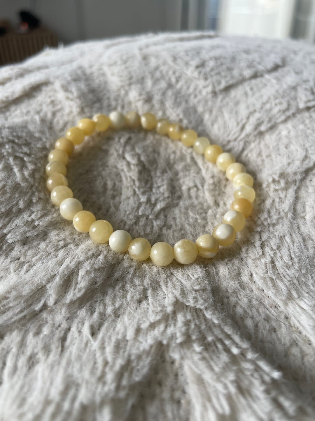 Customer photo review of Bracelet Calcite Orange "Douceur"