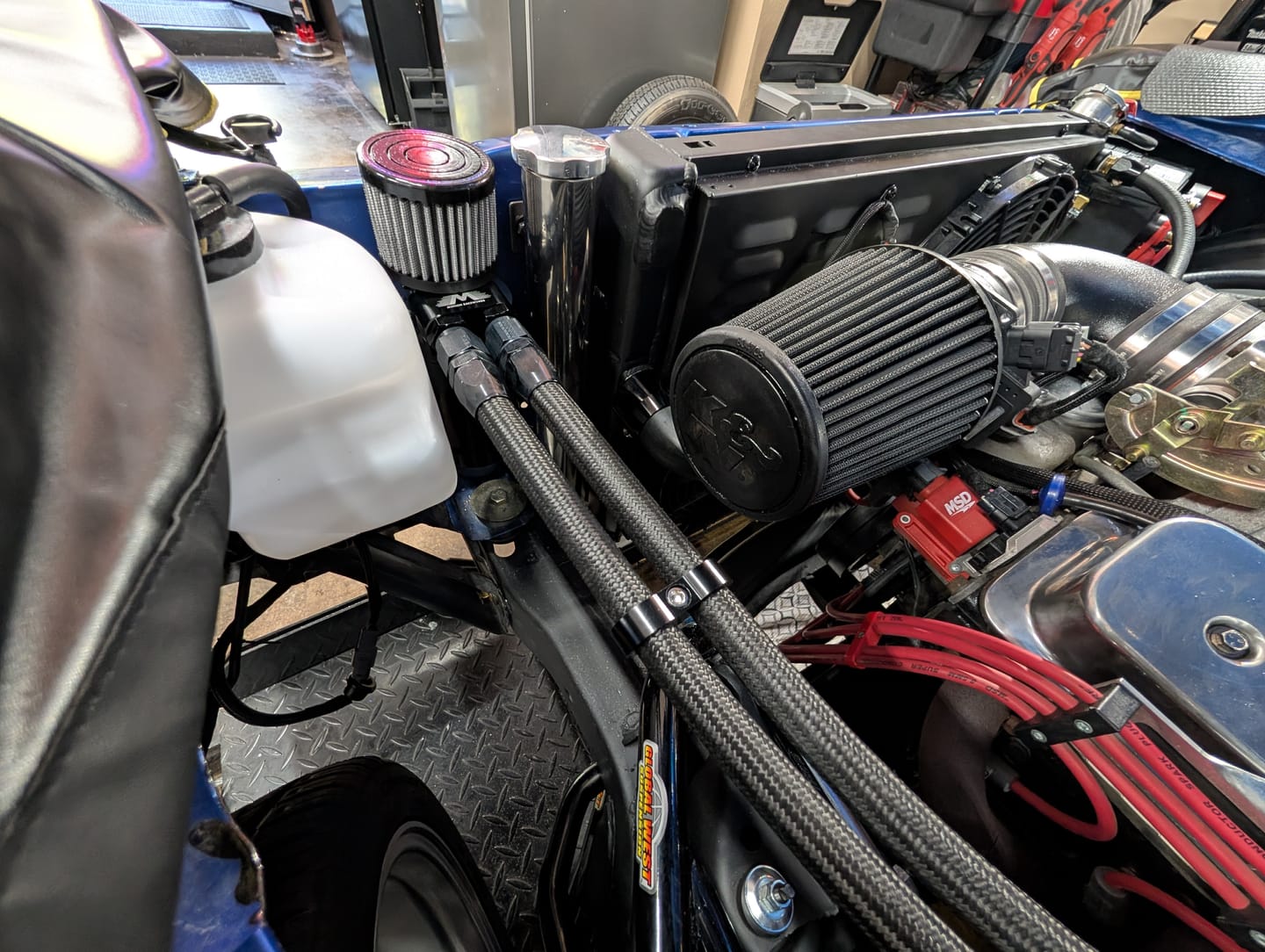Customer photo review of SBC Catch Can Kit For 1.22" Push In Grommets