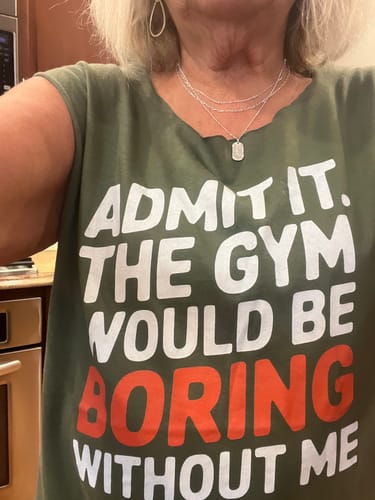 Customer photo review of Admit It T-Shirt