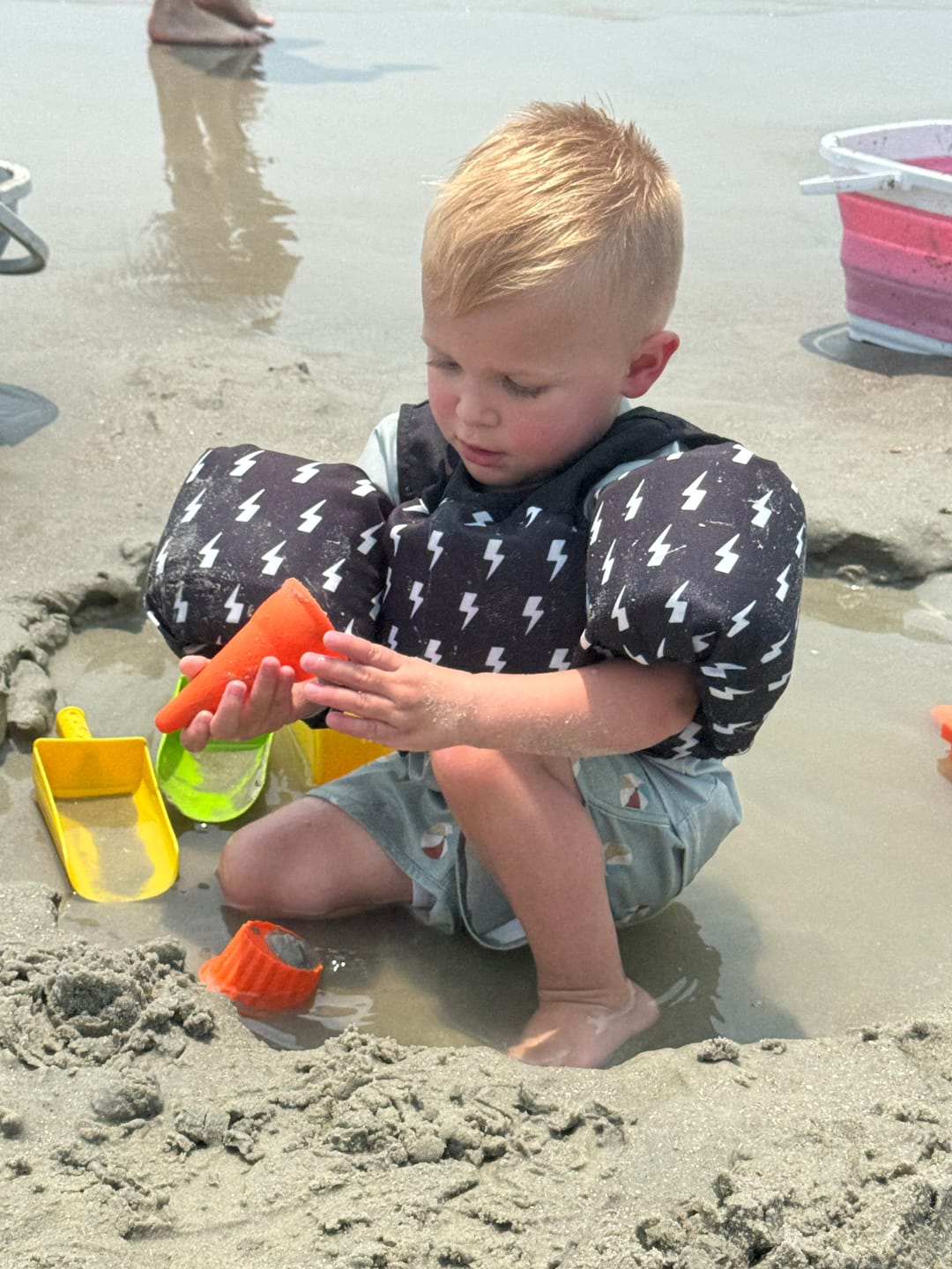 Customer photo review of Neoprene Kids Arm Float in Jagger