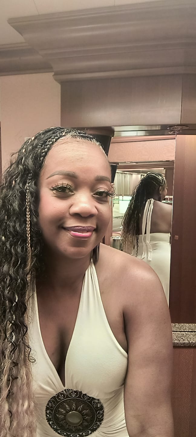 Customer photo review of 1B/27 Crochet Boho Box Braids with Human Hair Curls