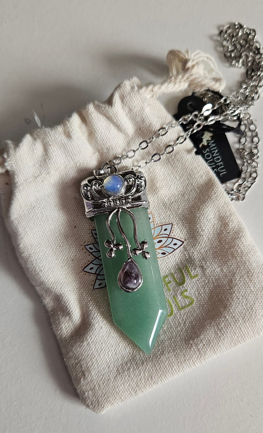 Customer photo review of Goddess Protection Necklace