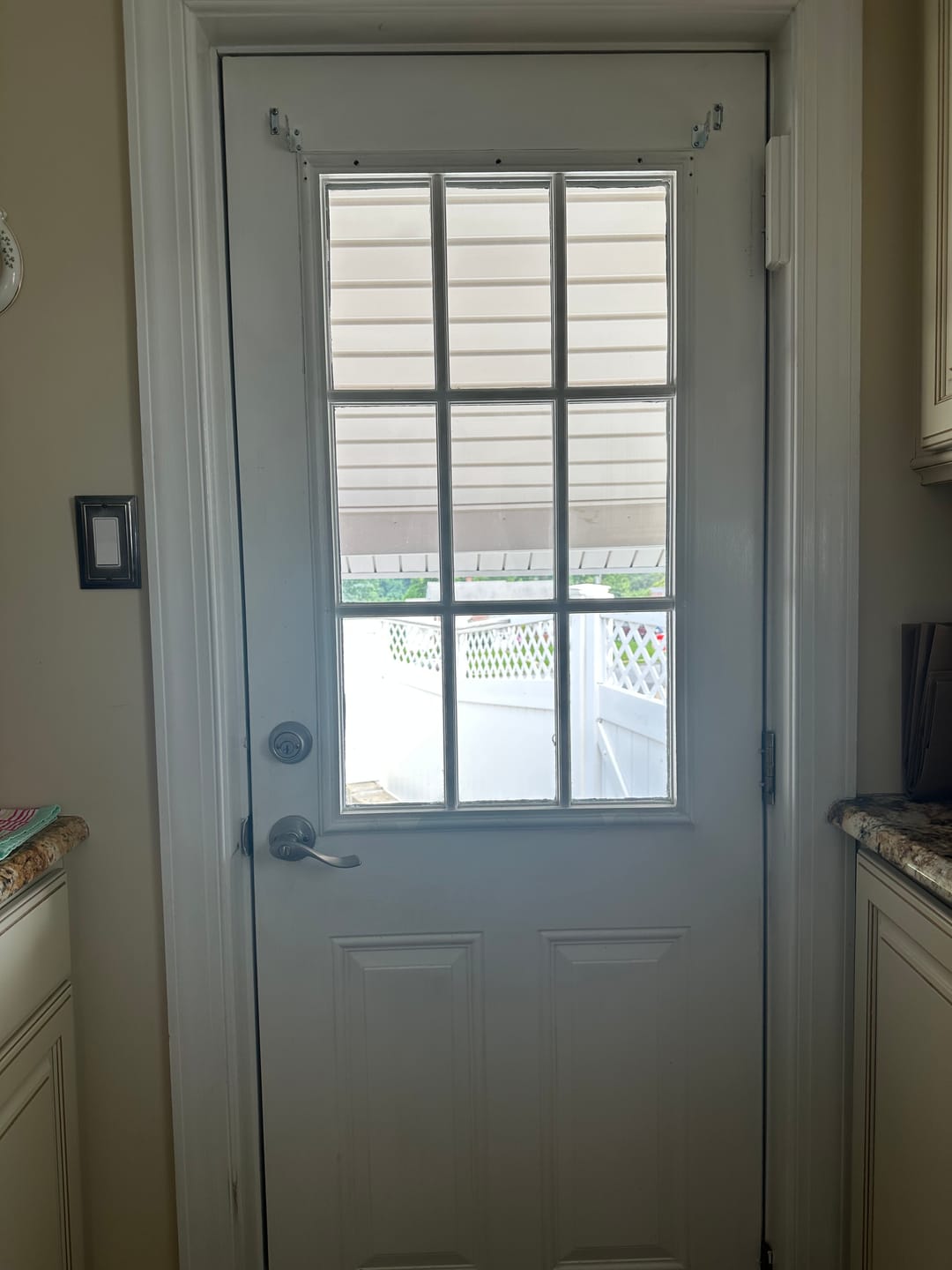 Customer photo review of Venting 1 Lite Glass and Frame Kit (Half Lite)