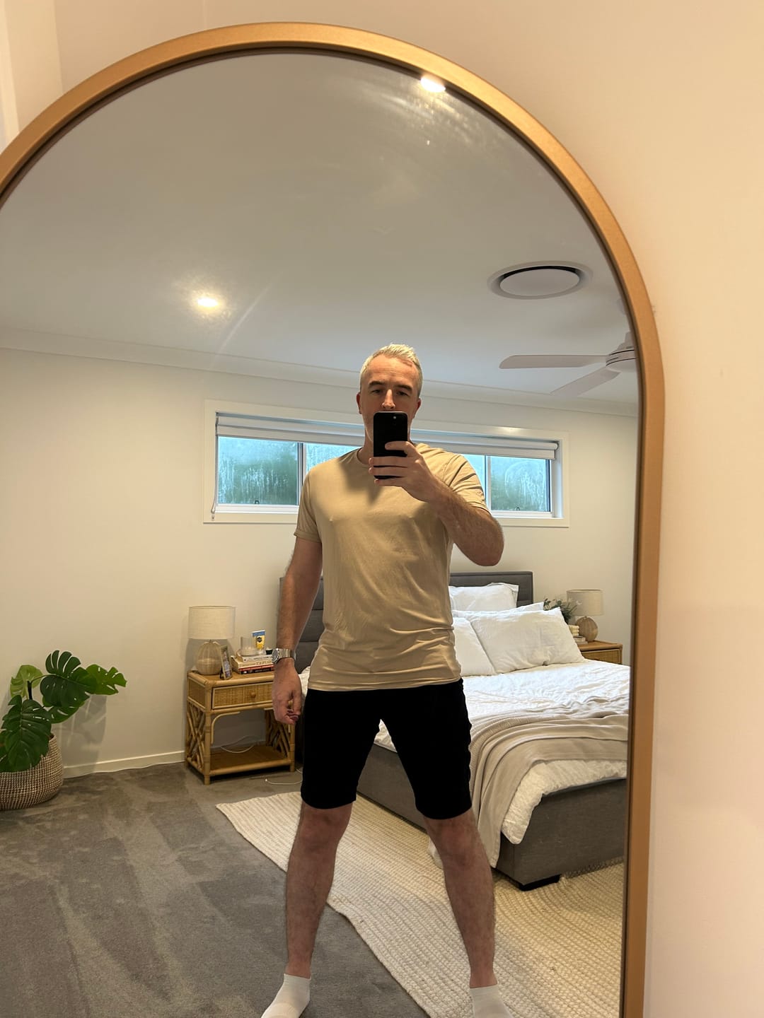 Customer photo review of Ultra-Stretch 9” Chino Shorts - Navy