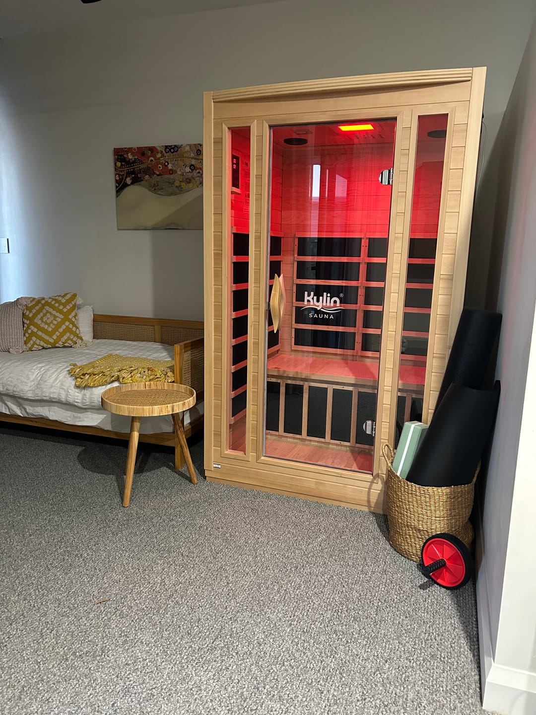 Customer photo review of Kylin Low EMF Premium Carbon Far Infrared Sauna 2 people - K8202